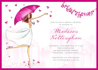 Bridal Love Reigns Banner Invitation