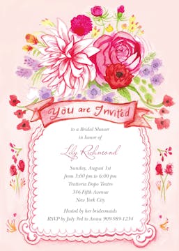 Floral Whimsy Invitation