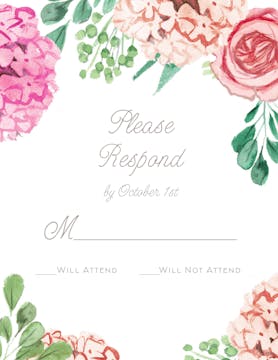 Blossom Bliss Reply Card