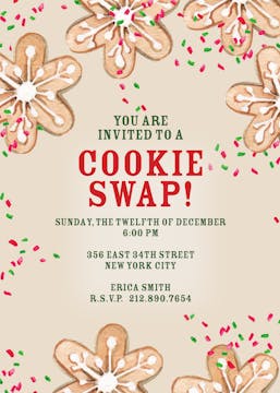 Cookie Swap! Invitation