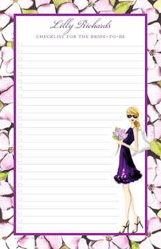 Floral Bride (Blonde) Notepad