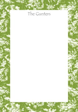 Country Cottage Toile Clover Padded Stationery