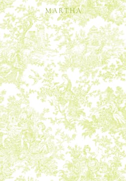 Summerland Toile Green Padded Stationery
