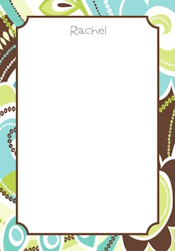 Trs Chic Teal Padded Stationery