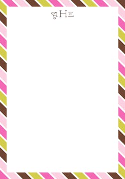 Marshmallow Necktie Padded Stationery