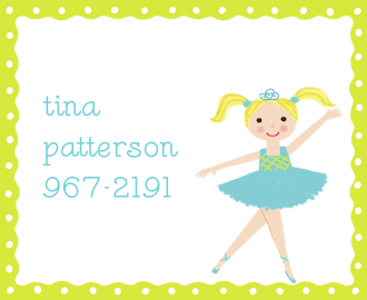 Tina Ballerina Sticker 