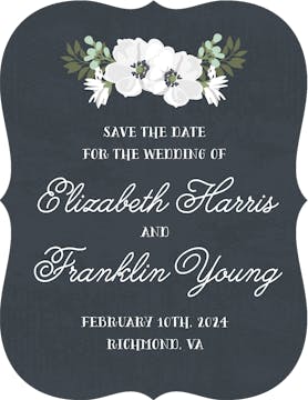 Blooming Together Save The Date Card