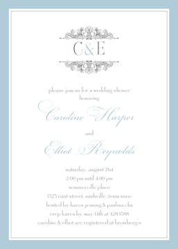 Etched In Love Invitation