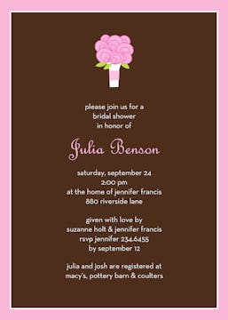 Roses are Pink Invitation