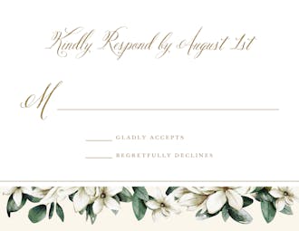 Southern Magnolia Reply Card