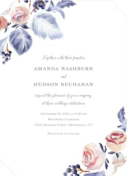 Sonoma Vines Wedding Invitation