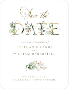 Ethereal Initial Save the Date