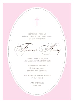 We are Blessed Pink Invitation
