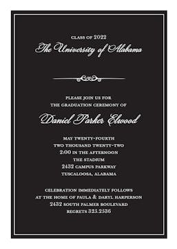 Formal Announcement Invitation
