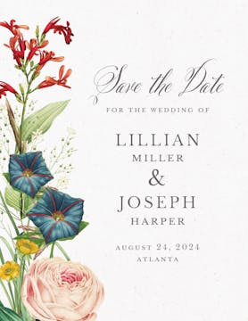 Wildflowers Save the Date