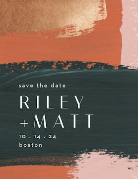 Brushed Save the Date