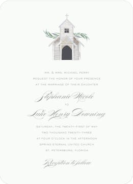 Going to the Chapel Wedding Invitation