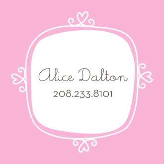 Le Cute - Pink Calling Card