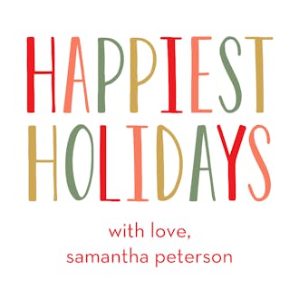 Happiest Holidays  Sticker