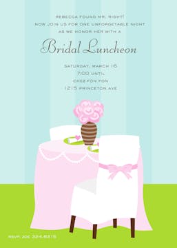 Bridal Lucheon Invitation