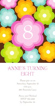 Annie's Flower Party Party Invitation