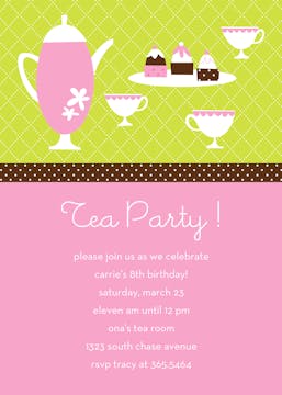 Teatime Party Invitation