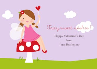 Fairy Sweet Valentine Flat Card