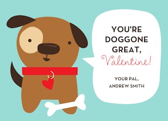 Doggone Great Valentine Card