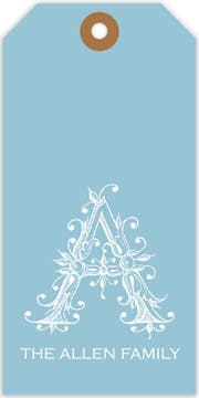 Misty Blue Gift Tag 