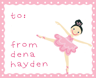 Dena Ballerina Sticker 