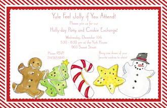 Christmas Cookie Invitation