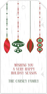 Hanging Ornaments Hanging Gift Tag