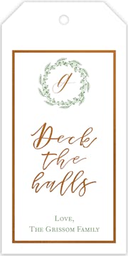 Deck The Halls Hanging Gift Tag