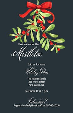 Mistletoe Invitation