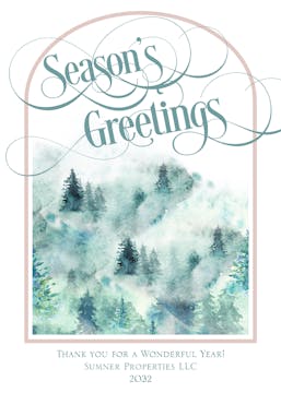 Forest Arch Holiday Greeting Card