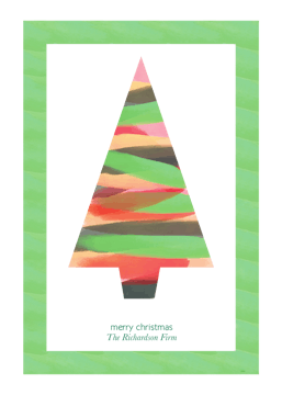 Contemporary Tree Holiday Greeting Card