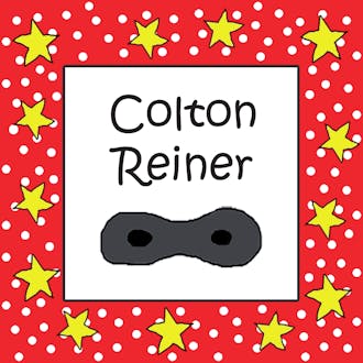Personalized Character Mask Square Flat Sticker