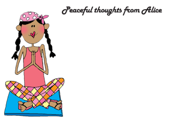 Personalized Character Yoga Flat Note