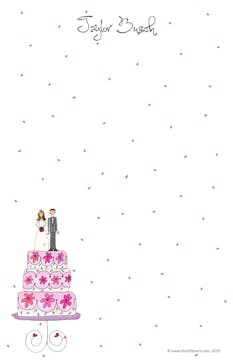 Personalized Character Cake Topper Notepad