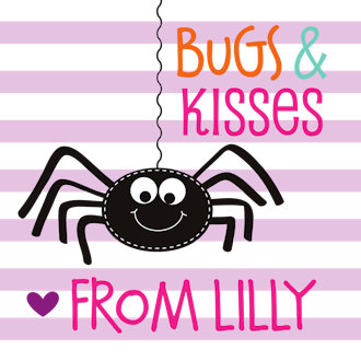 Bugs and Kisses Halloween Purple Enclosure Card