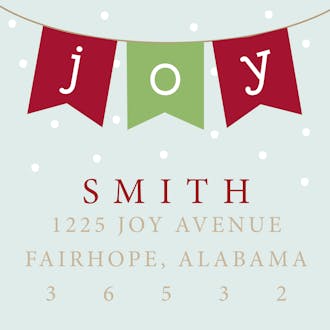 Simple Joy Address Sticker