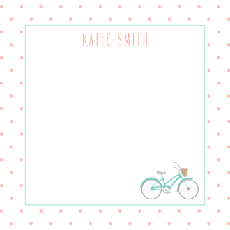 Bicycle Square Notepad