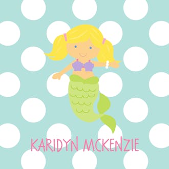 Mermaid Dots Gift Sticker