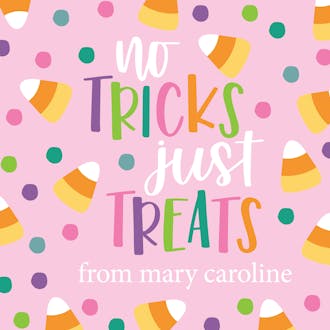 Halloween Candy Pink Enclosure Card
