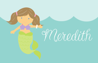 Mermaid (Brunette) Placemat 