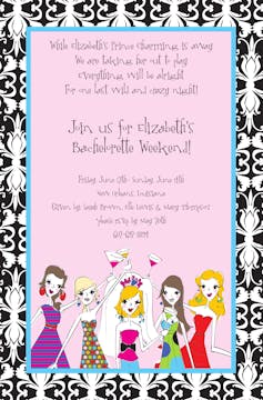 Bachelorettes Invitation