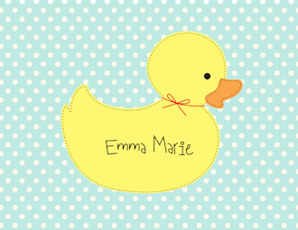 Stitched Duck Folded Note