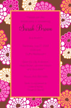 Kimono Brown Invitation
