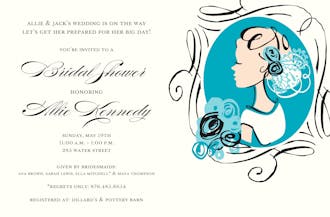 Twirl Bride Invitation
