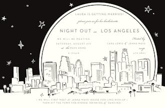 LA (Los Angeles) Skyline Invitation